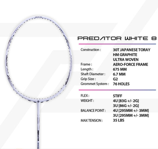 Predator White 8