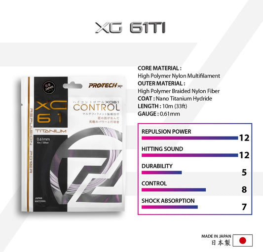 Protech XG61 Ti - Badminton Strings